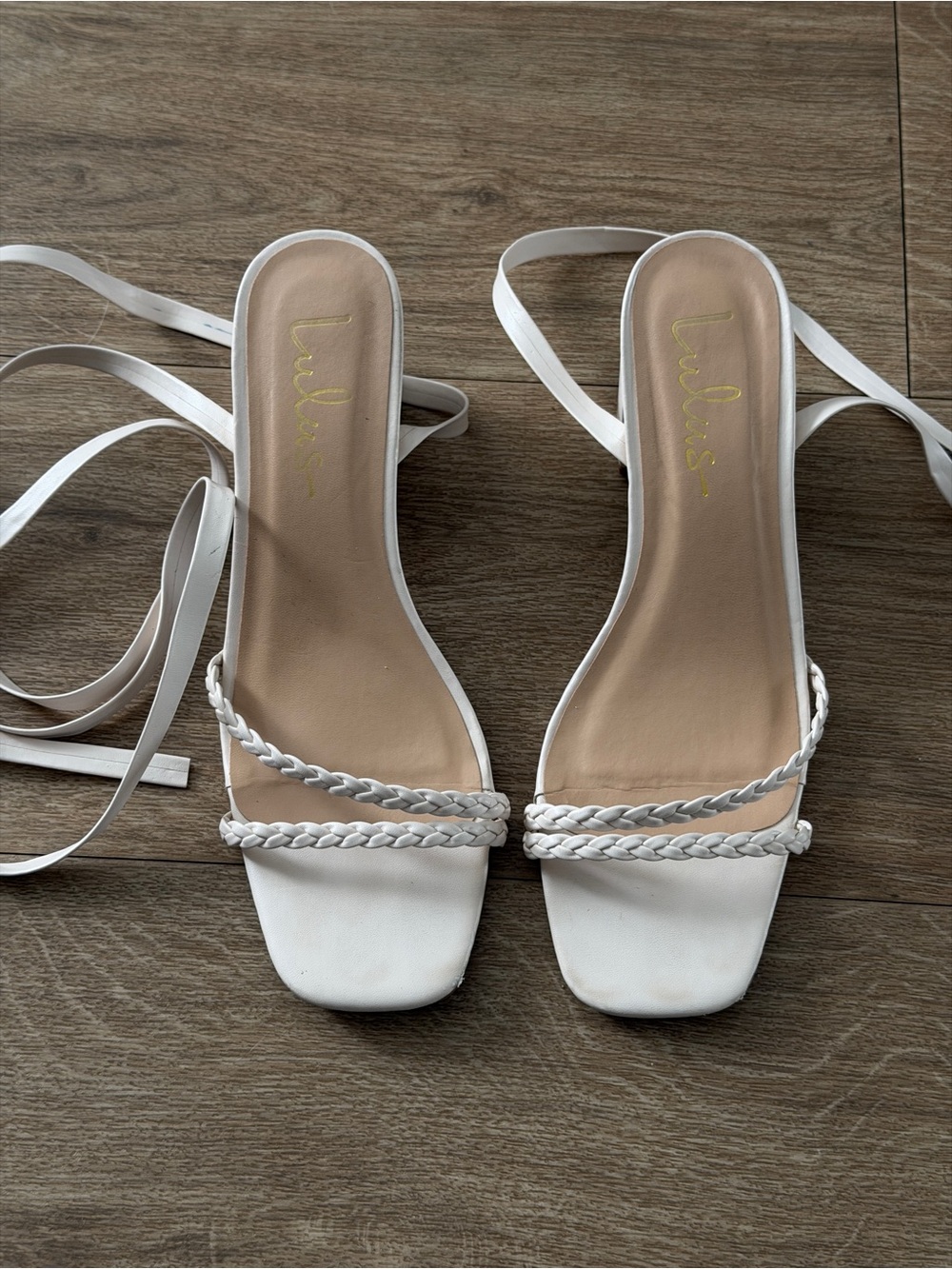 Lulus | Braided Lace-Up Heel Sandals